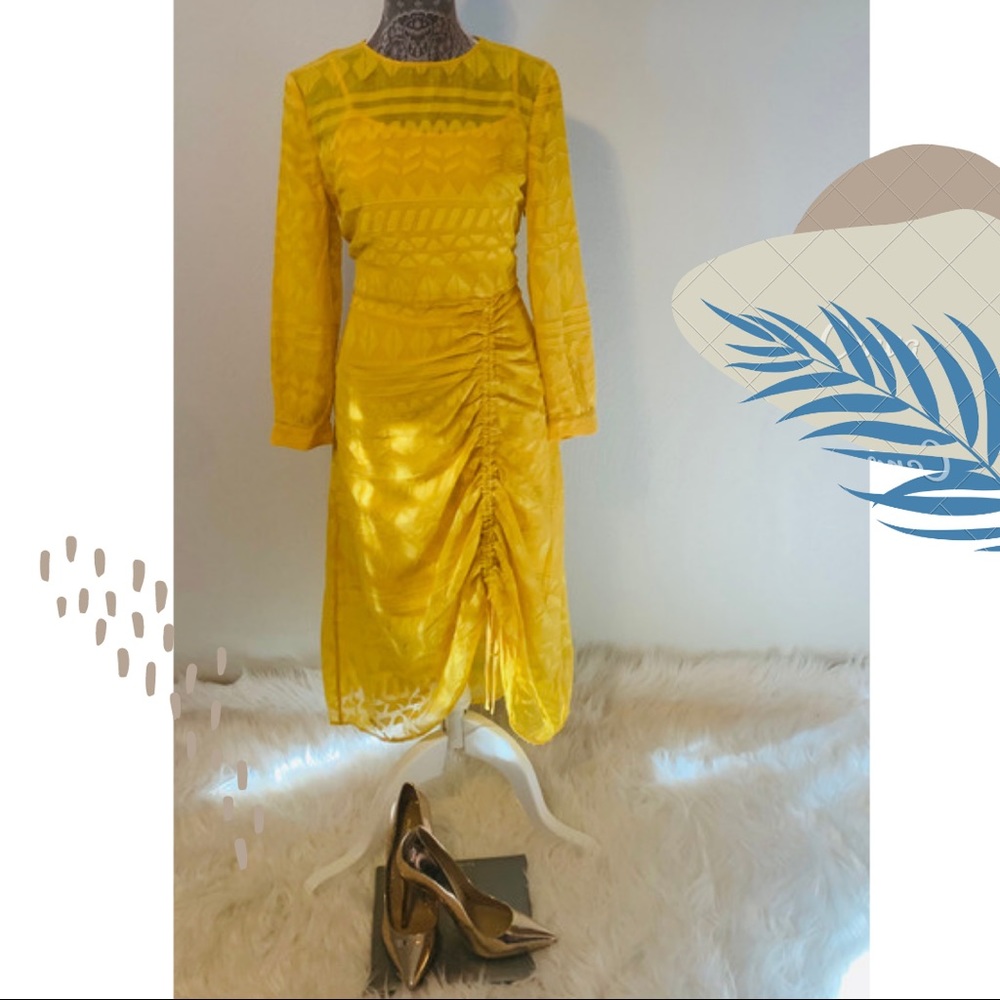🔥Yellow Ted Baker Dress